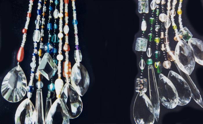 20 chandelier crystals made into sun catchers